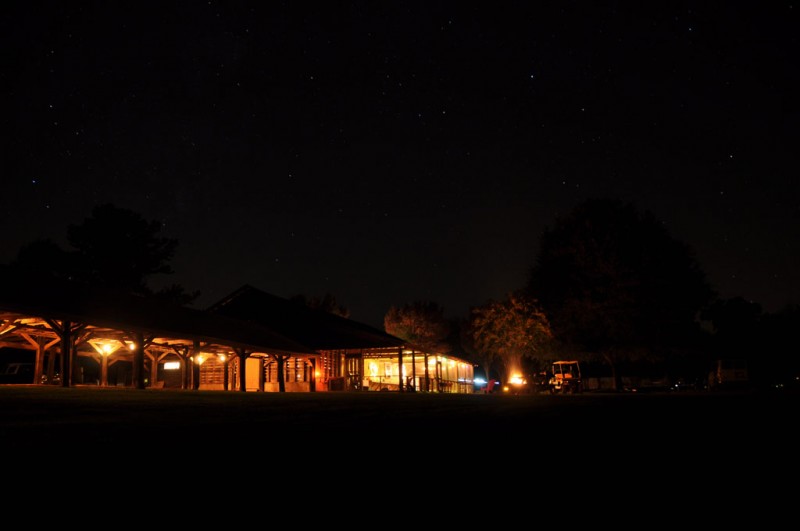 Green Bell Barn at Night